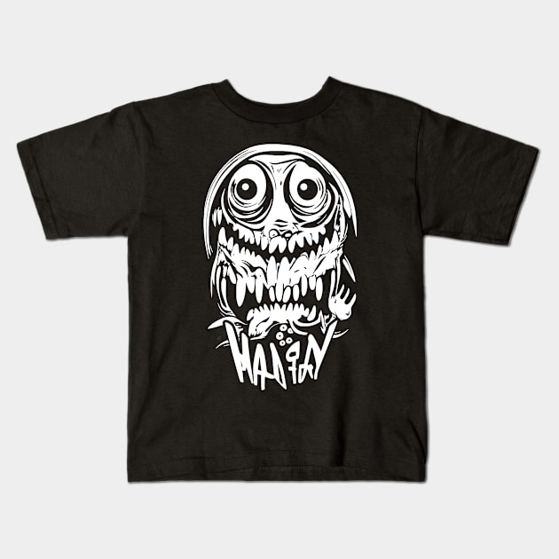 Weird White Monster Design, Truth seeker, Printed Truth Gift Idea! Kids T-Shirt by printedtruth